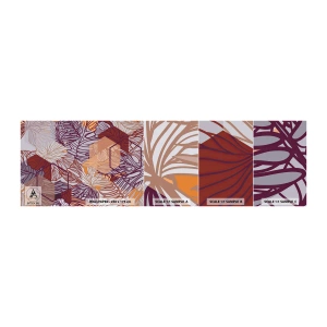 Vzor Fototapety Samolepicí Deluxe Sticker - Nemožný vztah mezi geometrií a přírodou - Abstrakce, Grafika, Listy - 100x30 cm