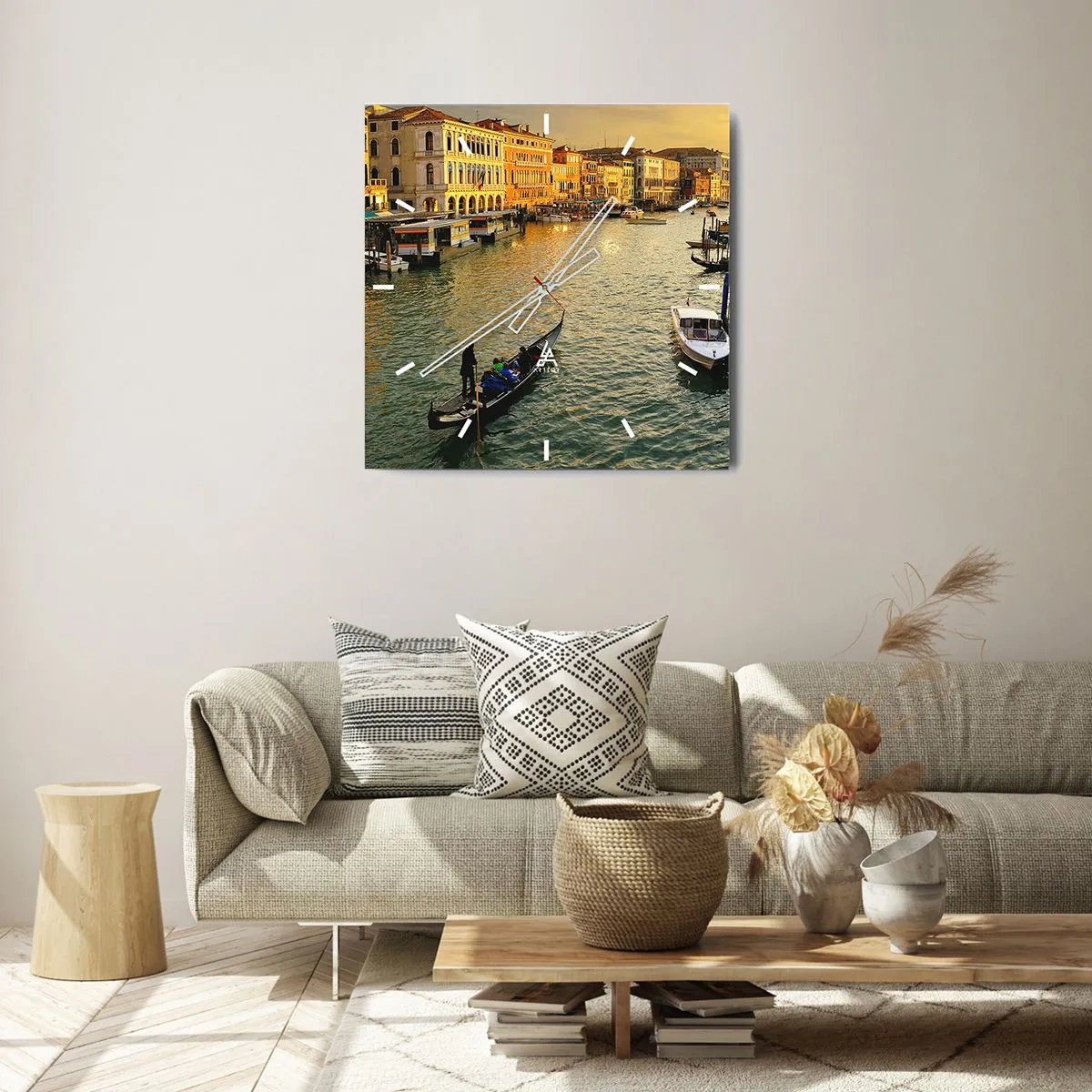 Nástěnné hodiny - Na slunečné straně ulice - 40x40 cm