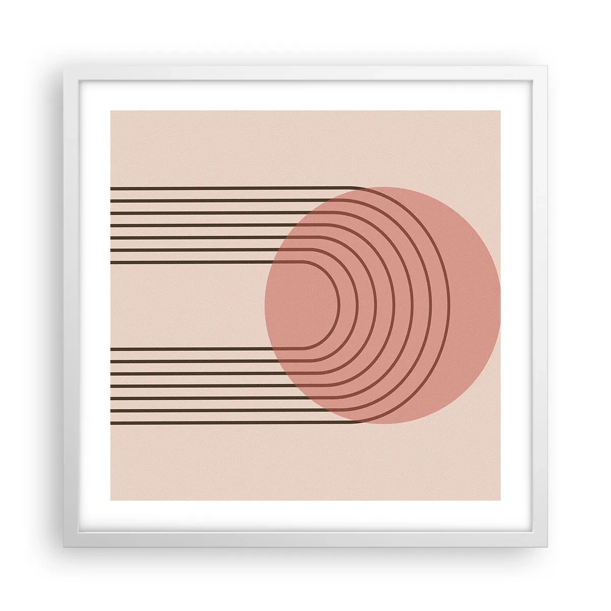 Plakát v bílém rámu - Neodolatelná přitažlivost - 50x50 cm