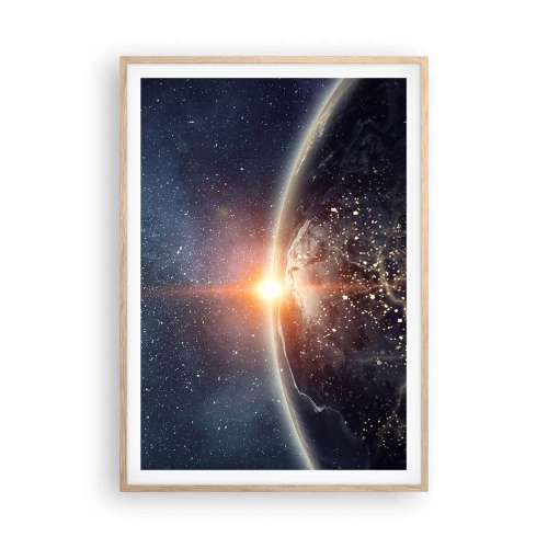 Plakát v rámu světlý dub - V nové perspektivě - 70x100 cm