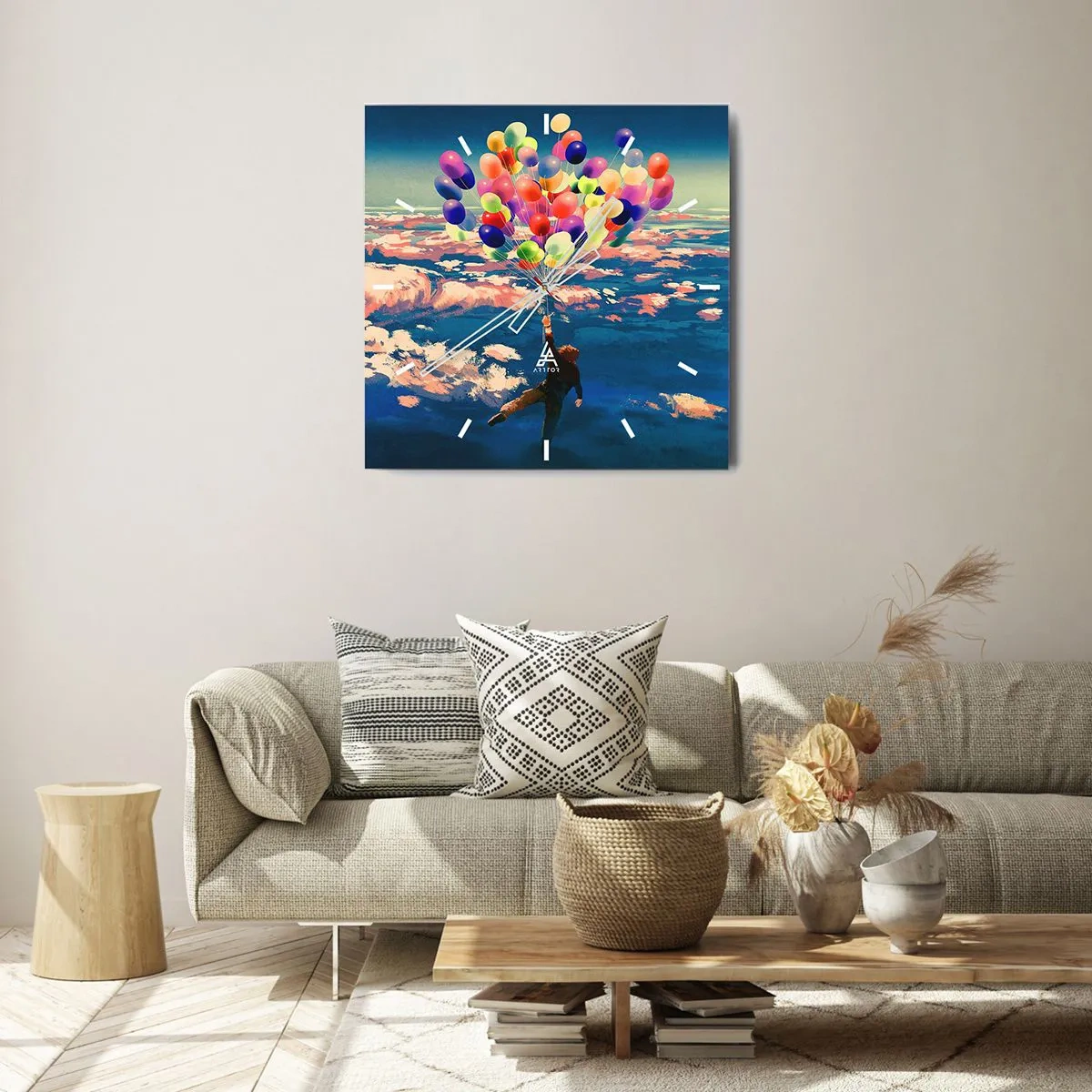 Nástěnné hodiny - Splněné sny dětství - 40x40 cm