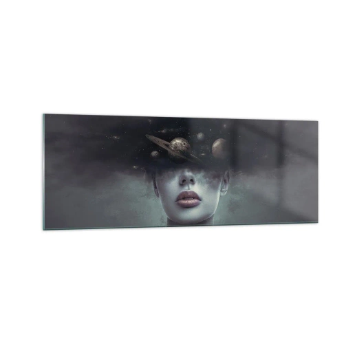 Obraz na skle - A planety… - 140x50 cm