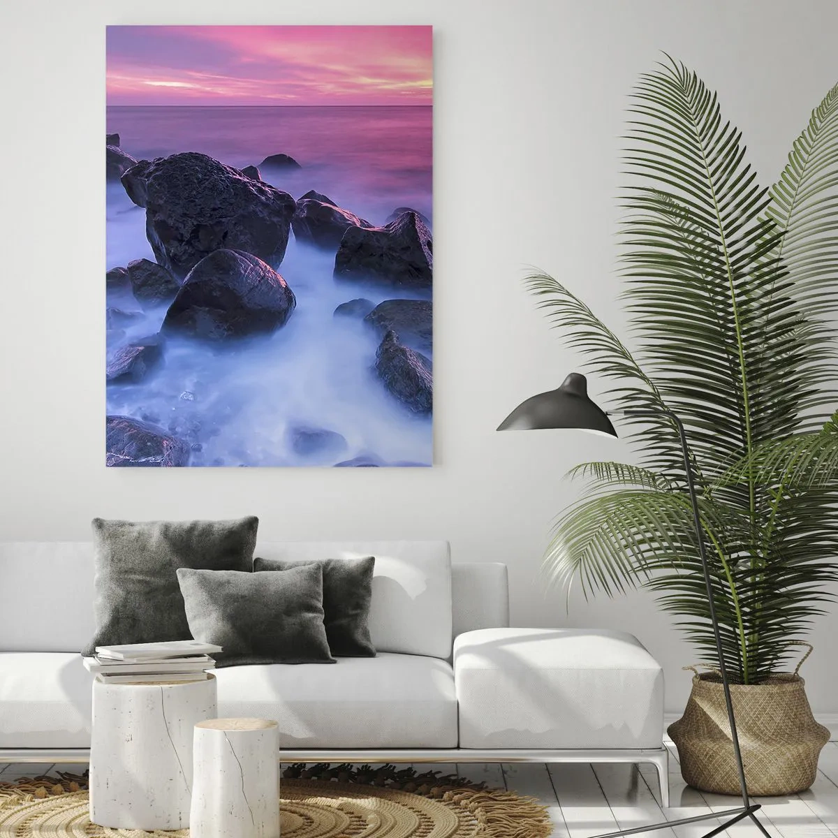 Obraz na skle - Narozeniny v lesku a v mlze - 50x70 cm