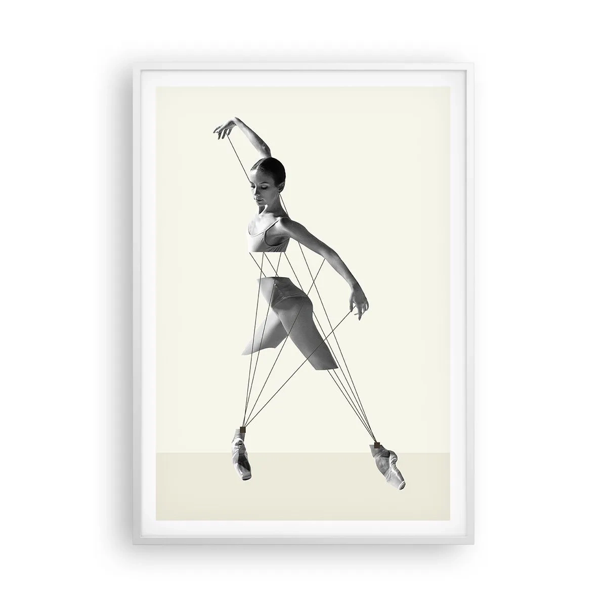 Plakát v bílém rámu - V divadle světa - 70x100 cm