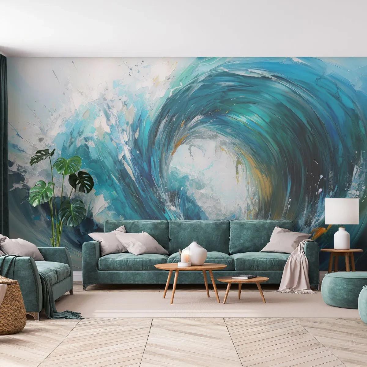 Fototapeta Samolepicí Deluxe Sticker - Mořský portál - Oceán, Mávat, Kus - 100x70 cm