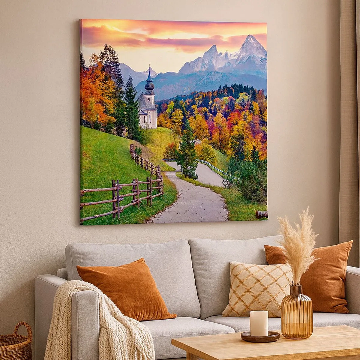 Obraz na plátně - Naprosto ideální krajina - 30x30 cm