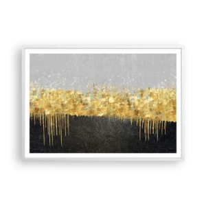Plakát v bílém rámu - Dovnitř a vzhůru - 100x70 cm