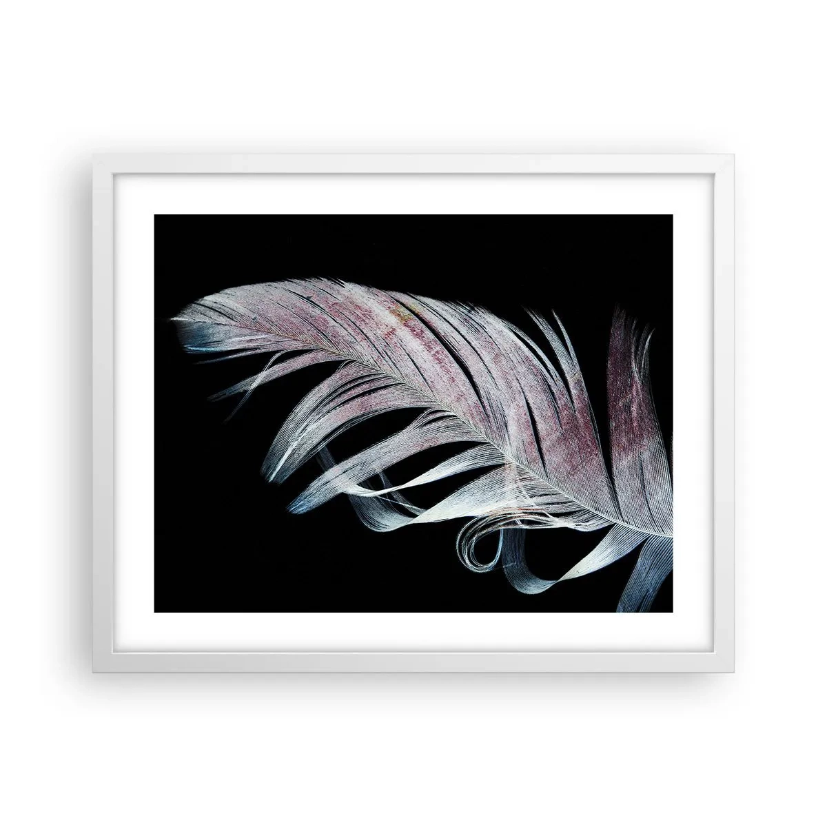 Plakát v bílém rámu - Přemýšlejte o dotyku - 50x40 cm