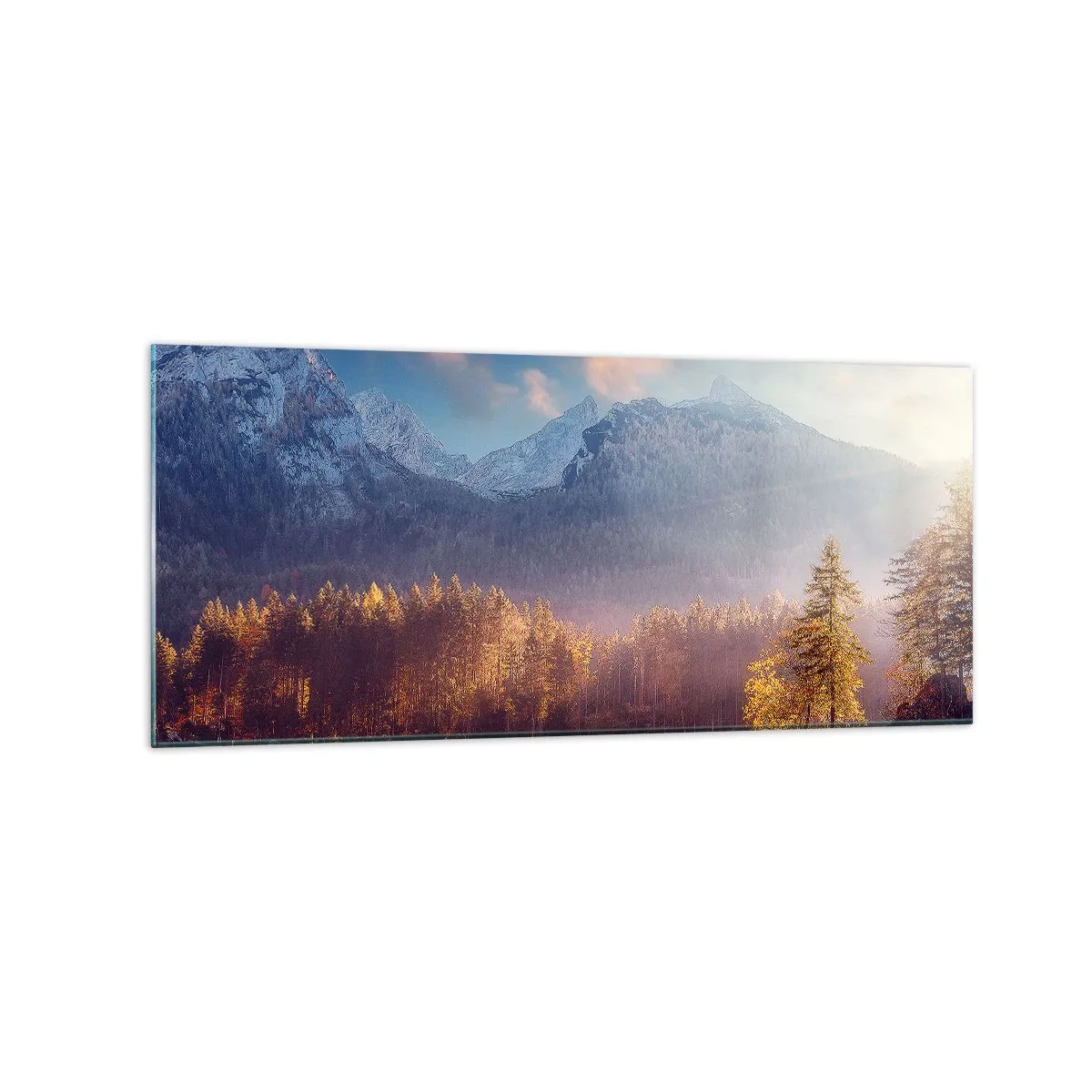 Obraz na skle - V horách a údolích - 120x50 cm