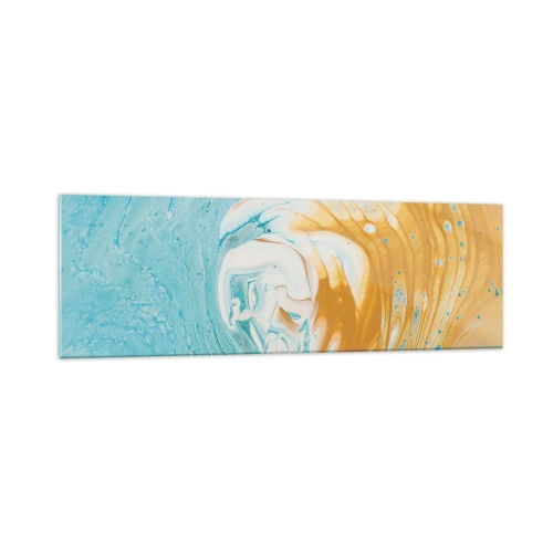 Obraz na skle - Pastelový vír - 160x50 cm