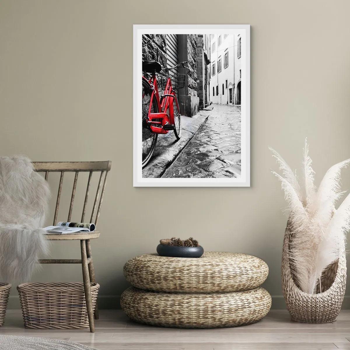 Plakát v bílém rámu - Skutečná krása nestárne - 70x100 cm