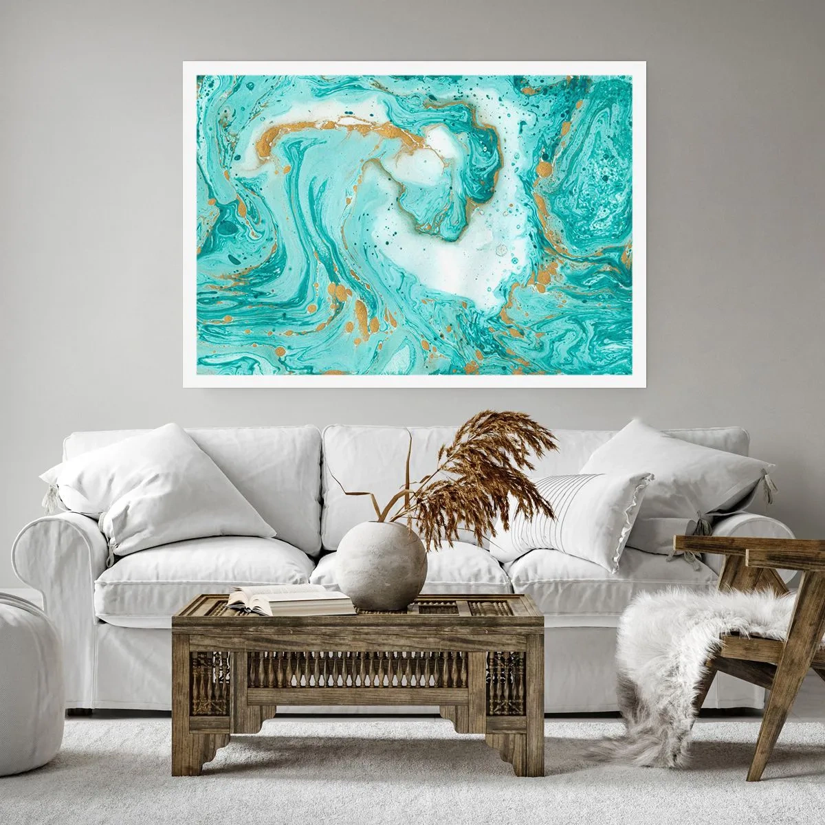 Plakát - Pod velkou vlnou z epochy Edo - 100x70 cm