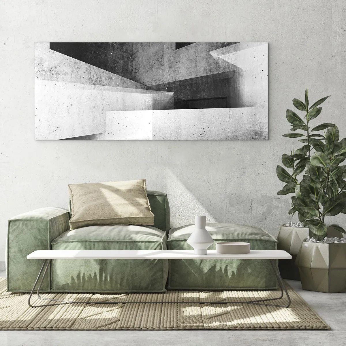 Obraz na skle - Struktura prostoru - 120x50 cm