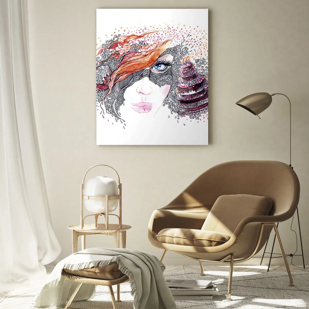 Obraz na skle - S ní je každý den svátek - 50x70 cm
