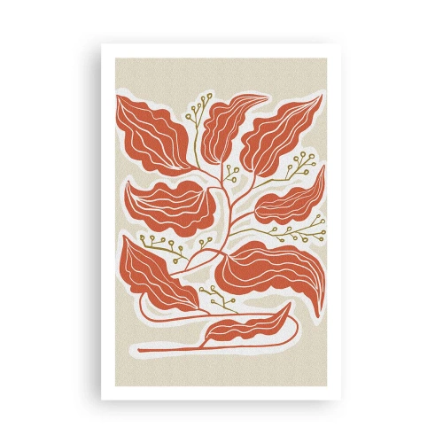 Plakát - Lidově a korálově - 61x91 cm