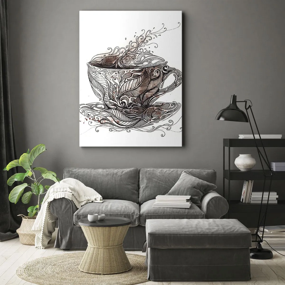 Obraz na plátně - Čaj dobrý na všechno - 70x100 cm