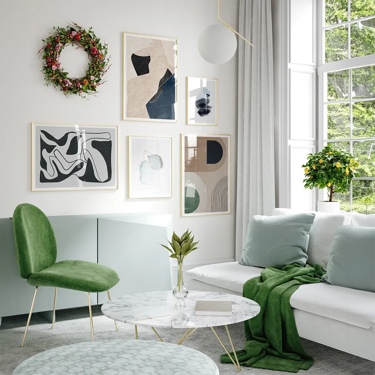 Glam home - Inspirace do obýváku