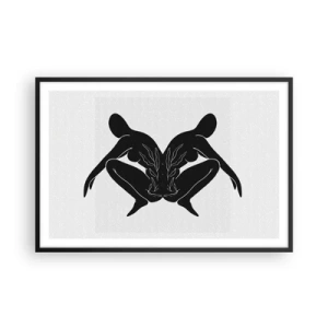 Plakát v černém rámu - Společná duše - 91x61 cm