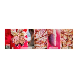 Vzor Fototapety Premium Sand - Připravená chytit štěstí - ženské ruce, Orientální vzory, Indie - 100x30 cm