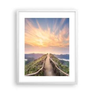Plakát v bílém rámu - Blízko nebe - 40x50 cm