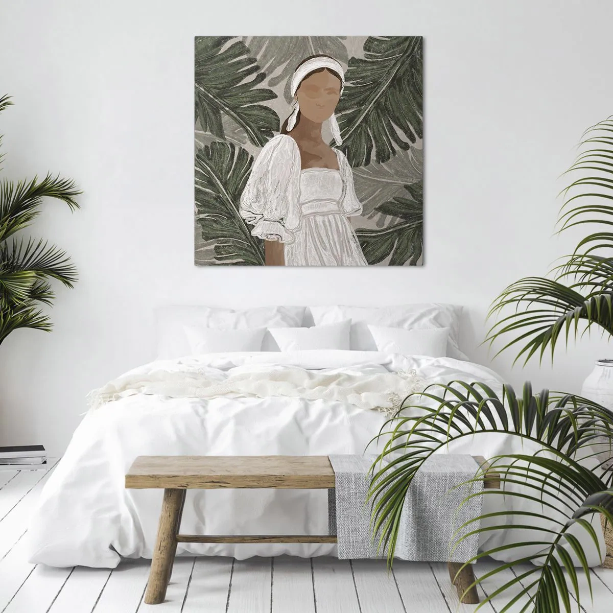 Obraz na plátně - Exotický portrét - 70x70 cm