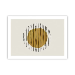 Plakát - Abstrakce chvějící se žárem - 70x50 cm
