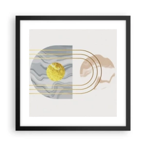 Plakát v černém rámu - Jas a zářivost - 40x40 cm