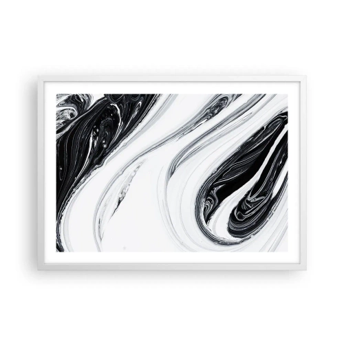 Plakát v bílém rámu - Spojení protikladů - 70x50 cm