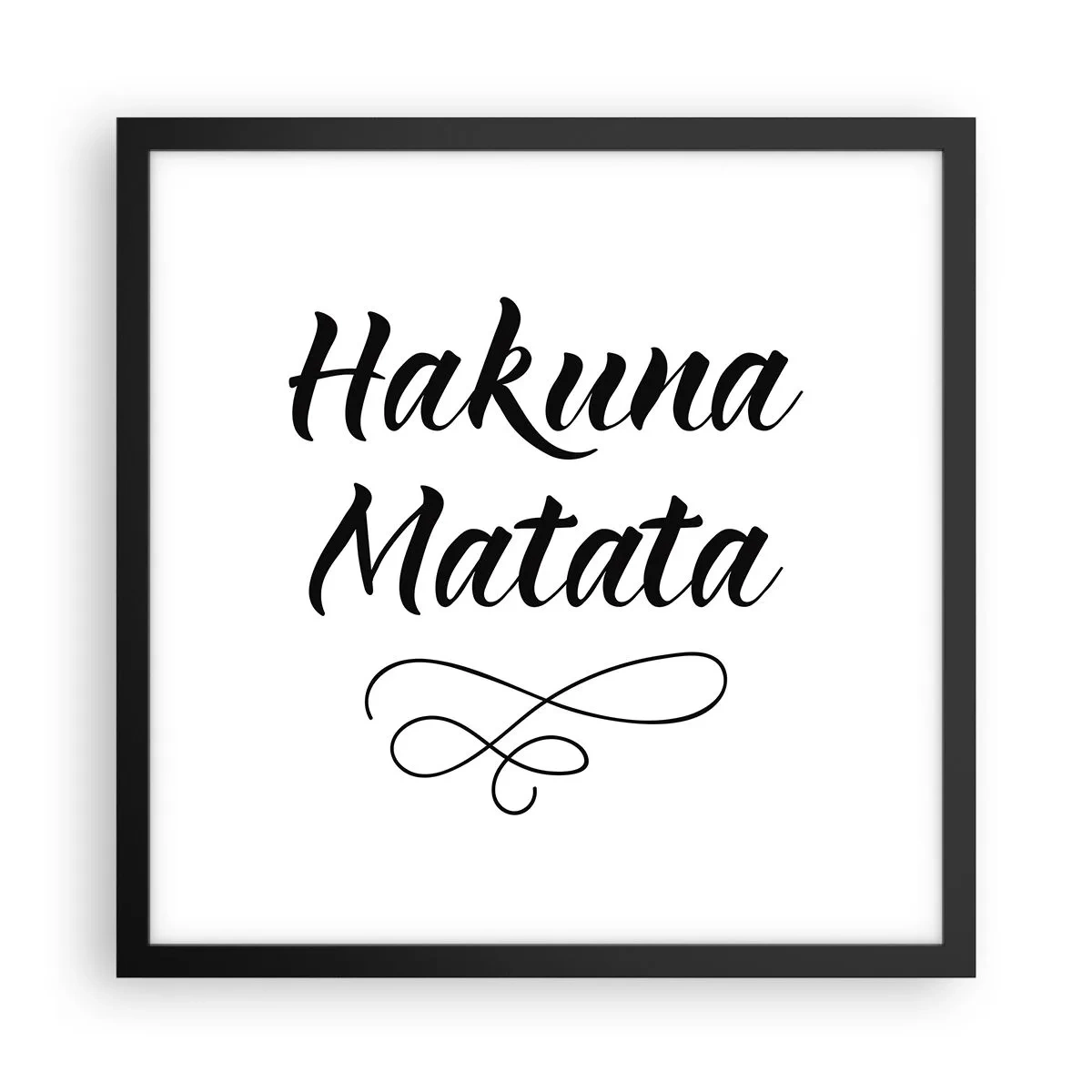 Plakát v černém rámu - Nejlepší rada - 40x40 cm