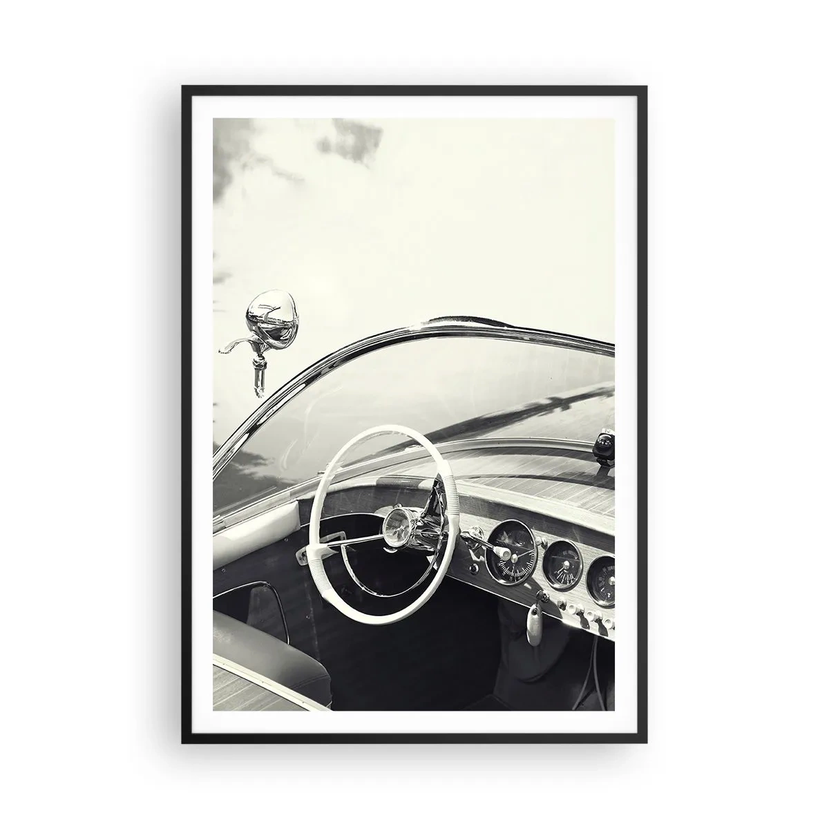 Plakát v černém rámu - Počasí pro bohaté - 70x100 cm