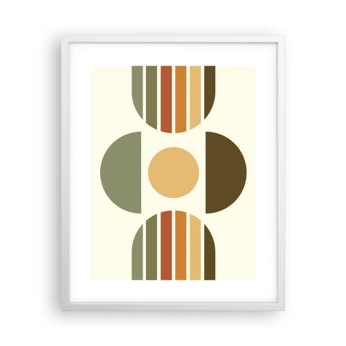 Plakát v bílém rámu - V barvách země - 40x50 cm