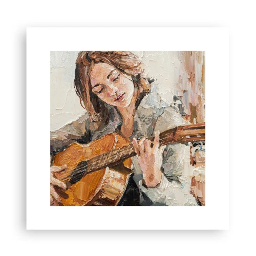 Plakát - Koncert pro kytaru a dívčí srdce - 30x30 cm
