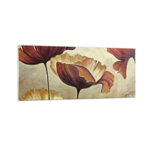 Obraz na skle - Lán louky - 100x40 cm