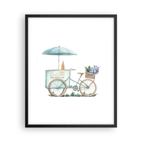 Plakát v černém rámu - Sladká vzpomínka na léto - 40x50 cm