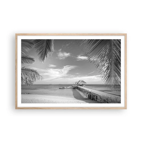 Plakát v rámu světlý dub - Vzpomínka nebo sen? - 91x61 cm