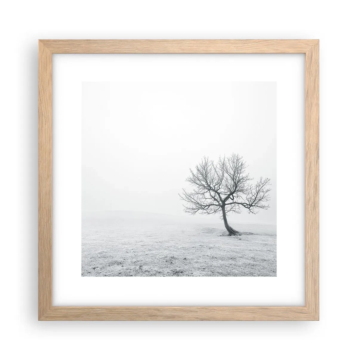 Plakát v rámu světlý dub - Proti nicotě - 30x30 cm