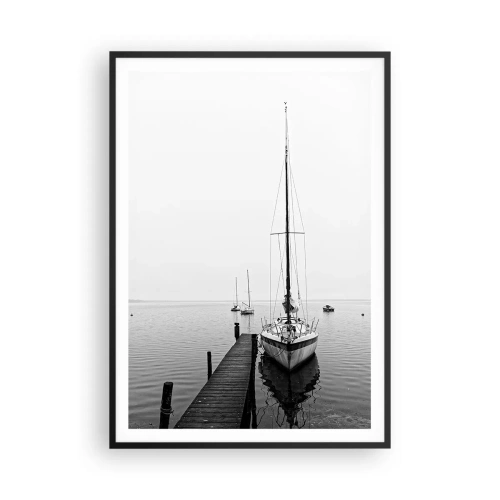 Plakát v černém rámu - Připraven na cestu - 70x100 cm
