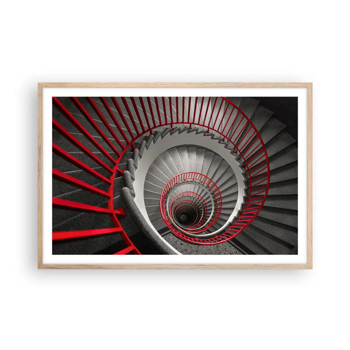 Plakát v rámu světlý dub - Architektonické hry - 91x61 cm