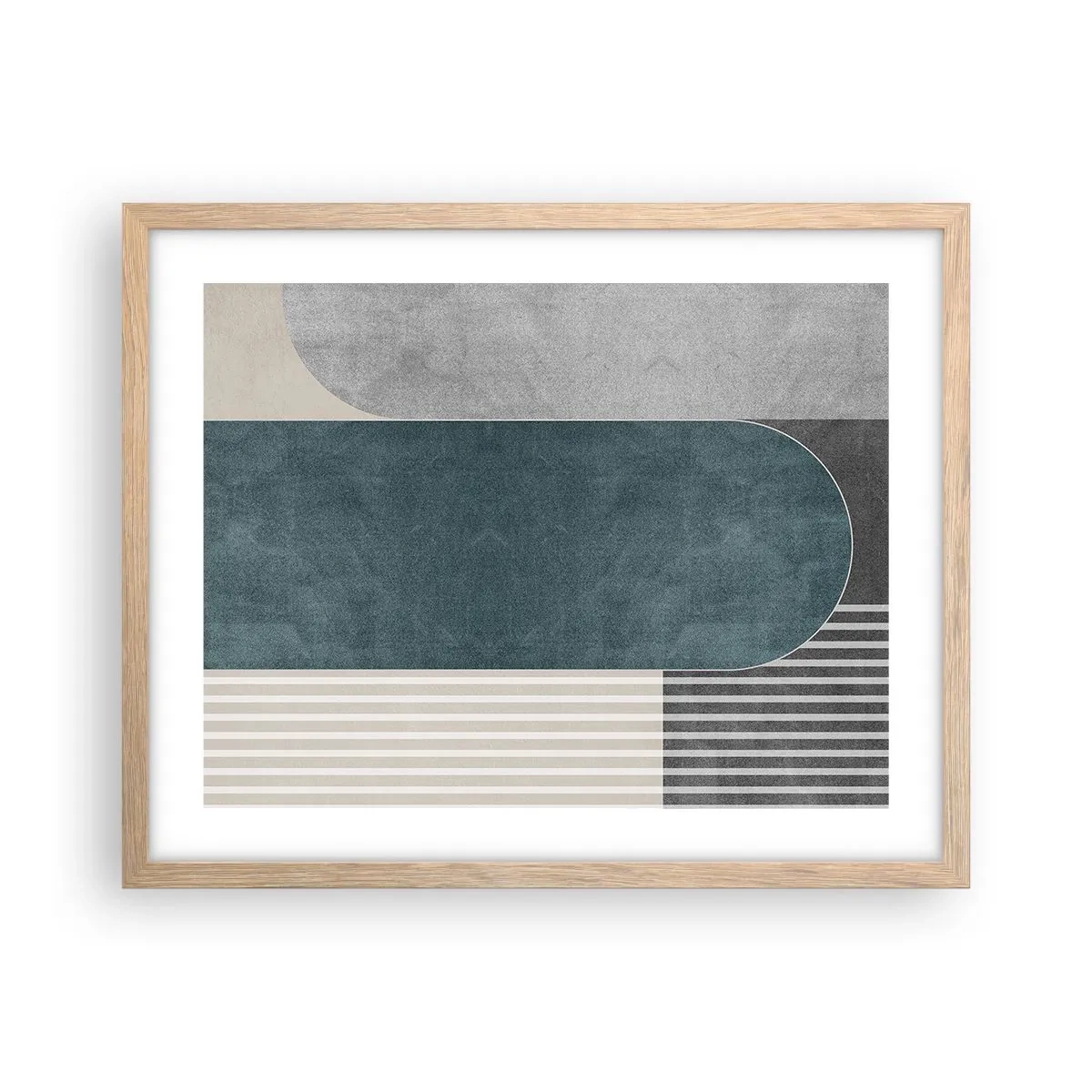 Plakát v rámu světlý dub - Kompozice na úrovni - 50x40 cm