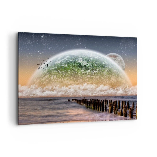 Obraz na plátně - A svět se vynořil z vody - 120x80 cm