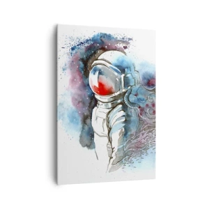 Obraz na plátně - Sám s vesmírem - 70x100 cm