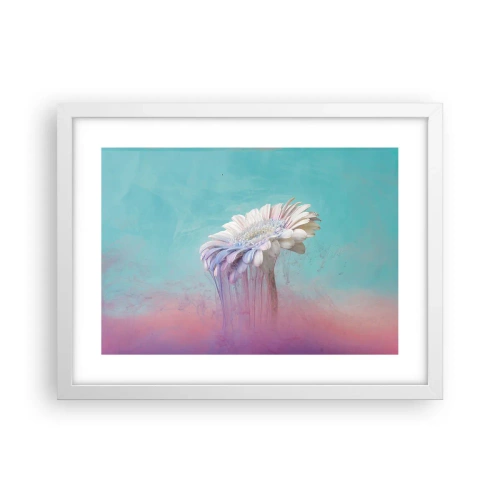 Plakát v bílém rámu - Záhrobí květin - 40x30 cm