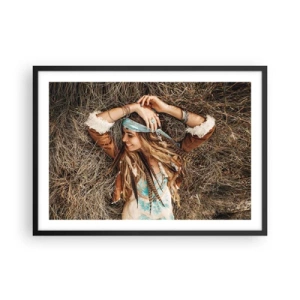 Plakát v černém rámu - Na cestě do léta lásky - 70x50 cm