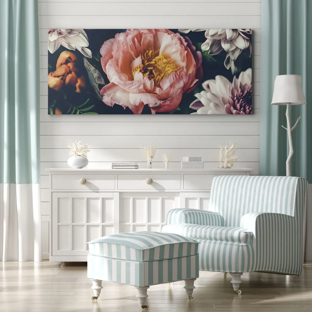 Obraz na plátně - S barokním přepychem - 100x40 cm
