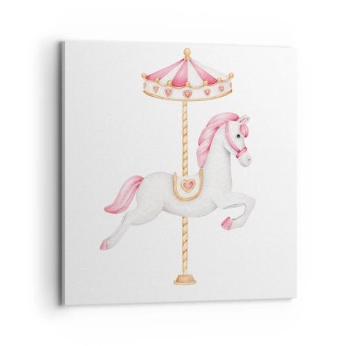 Obraz na plátně - Vyrazil z kopýtka - 70x70 cm