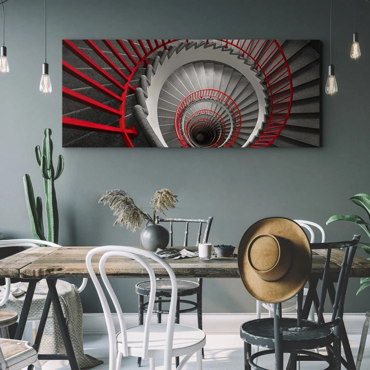Obraz na plátně - Architektonické hry - 100x40 cm