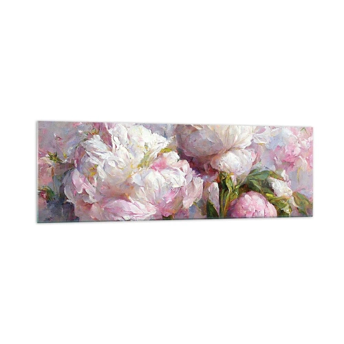 Obraz na skle - Kytice překypující životem - 160x50 cm