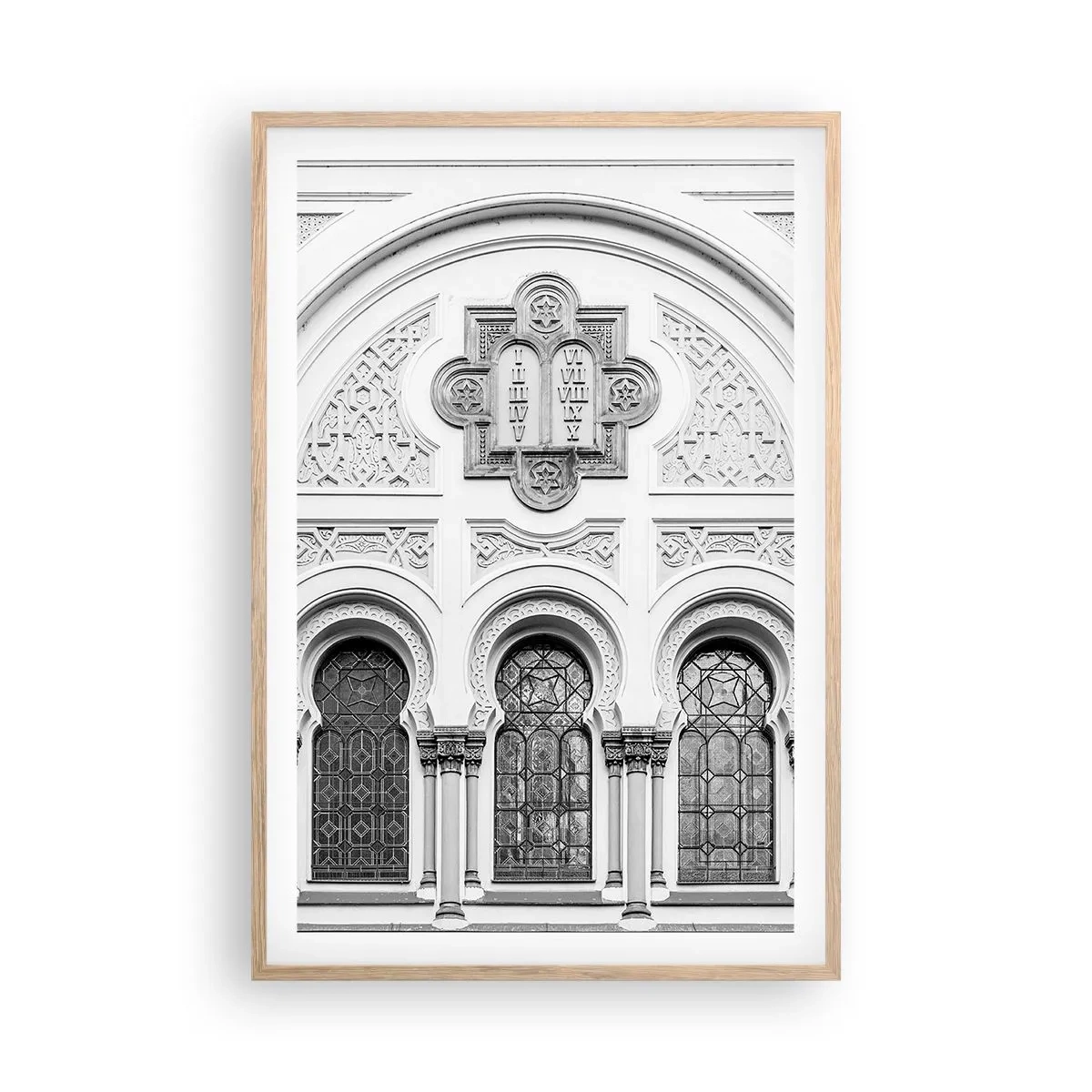 Plakát v rámu světlý dub - Na pomezí kultur - 61x91 cm