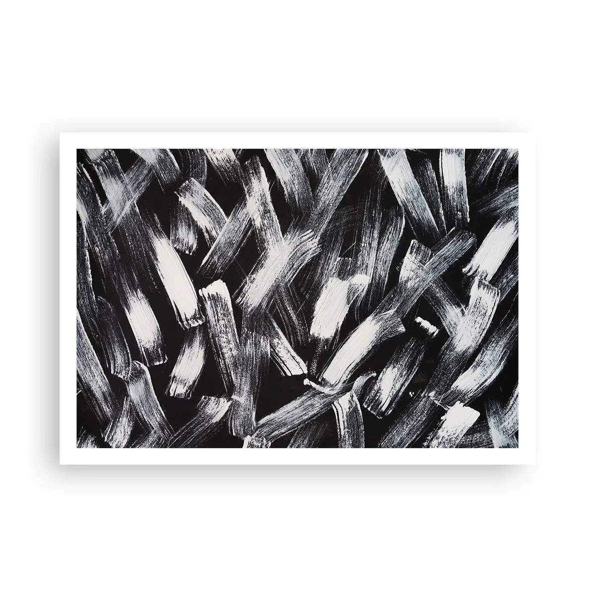 Plakát - Abstrakce v industriálním duchu - 100x70 cm