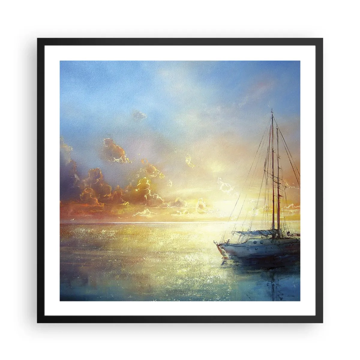 Plakát v černém rámu - Ve zlatém zálivu - 60x60 cm